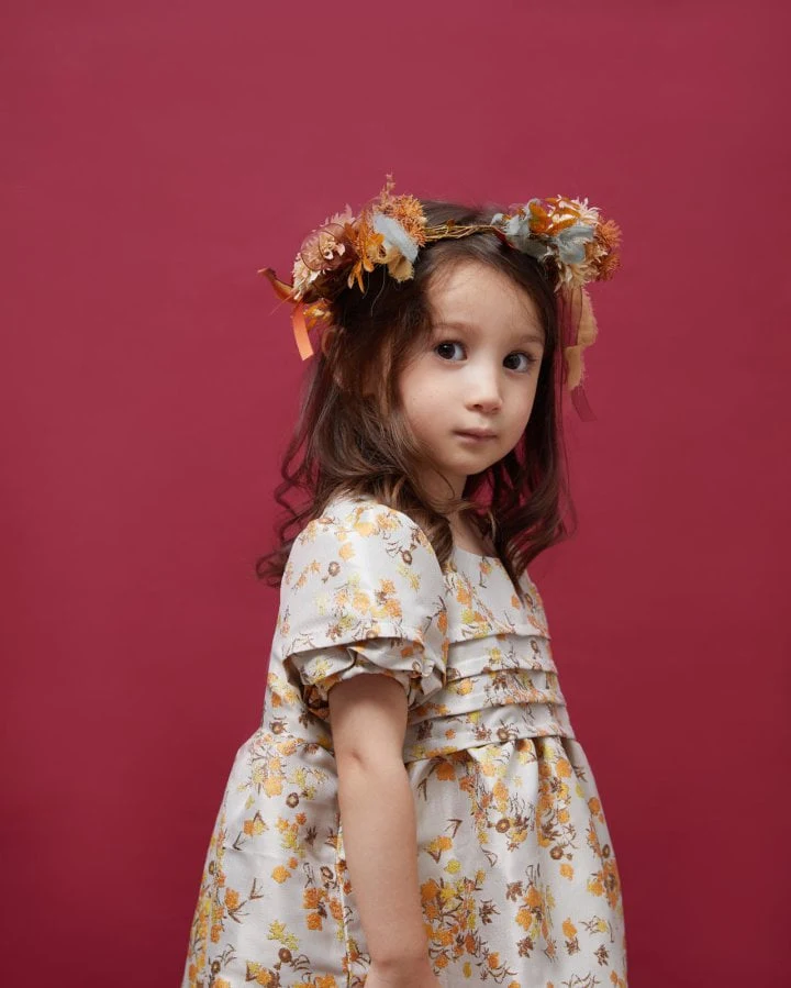 Le Bev - Korean Children Fashion - #fashionkids - Camila Jacquard Dress - 3