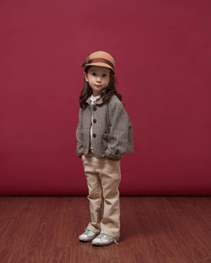 Le Bev - Korean Children Fashion - #kidsshorts - Autumn Check Jacket