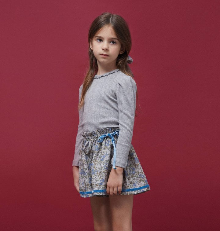 Le Bev - Korean Children Fashion - #kidsshorts - Jane Lace Tee