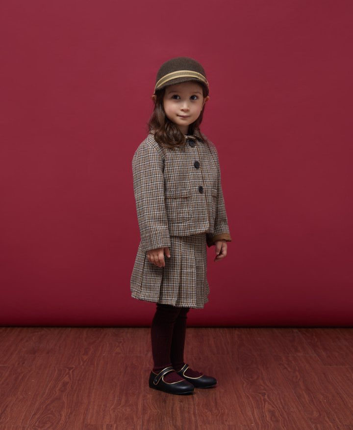 Le Bev - Korean Children Fashion - #kidzfashiontrend - Autumn Check Jacket - 3