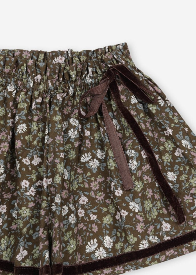 Le Bev - Korean Children Fashion - #todddlerfashion - Liberty Velvet Shorts - 5