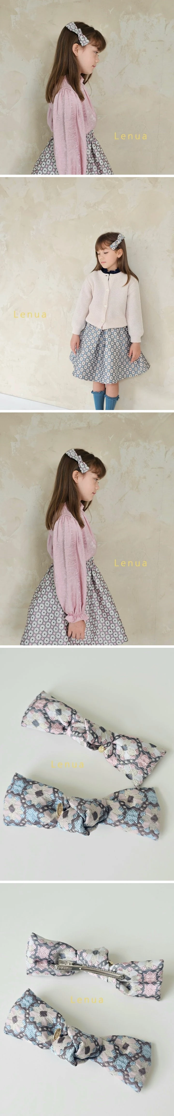 Lenua - Korean Children Fashion - #Kfashion4kids - Manu Jacquard Hairpin