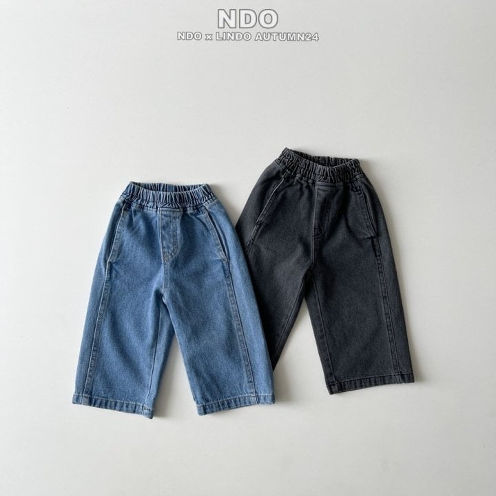 Lindo - Korean Children Fashion - #Kfashion4kids - Ack Denim Pants - 6