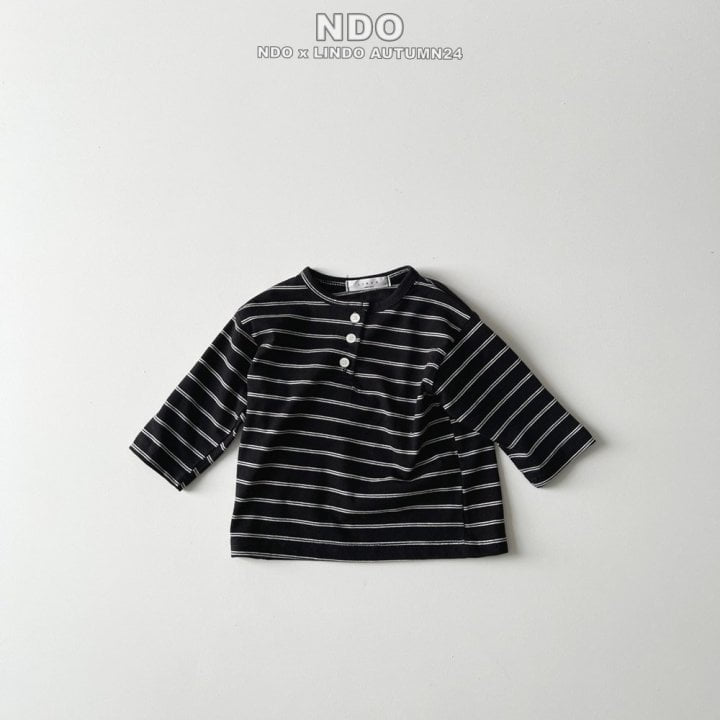 Lindo - Korean Children Fashion - #childofig - Miu Stripe Tee - 5