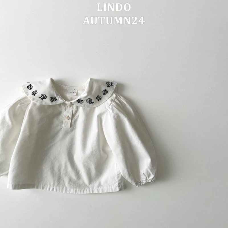 Lindo - Korean Children Fashion - #childofig - Rose Collar Blouse - 3