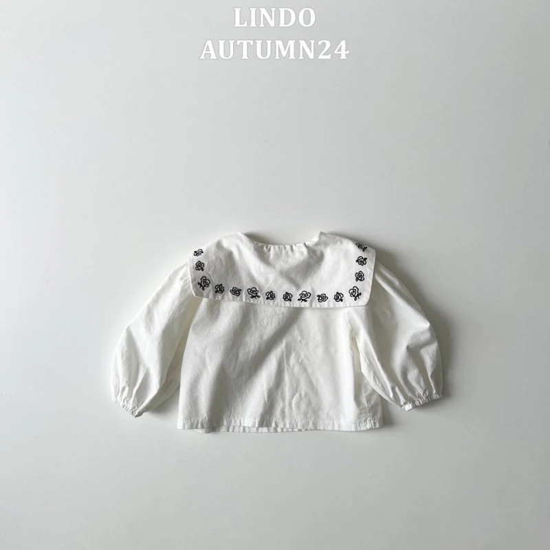 Lindo - Korean Children Fashion - #childofig - Rose Collar Blouse - 4