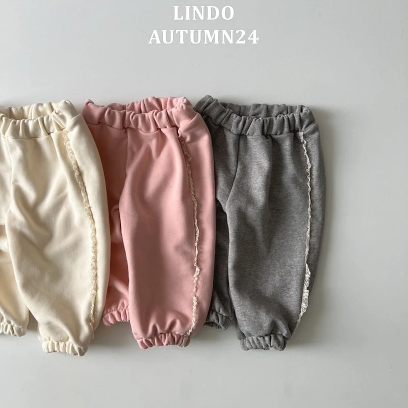 Lindo - Korean Children Fashion - #childofig - Merry Lace Jogger Pants - 3