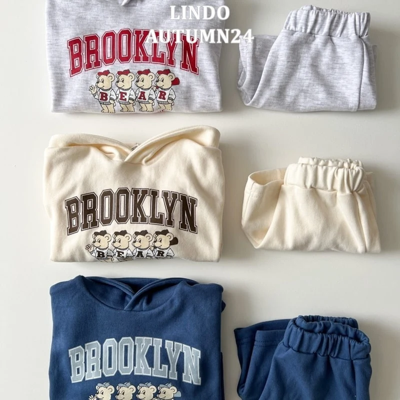 Lindo - Korean Children Fashion - #childrensboutique - Brooklyn Hood Set - 3