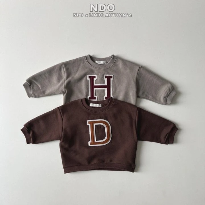 Lindo - Korean Children Fashion - #designkidswear - D Patch Sweatshirts - 5