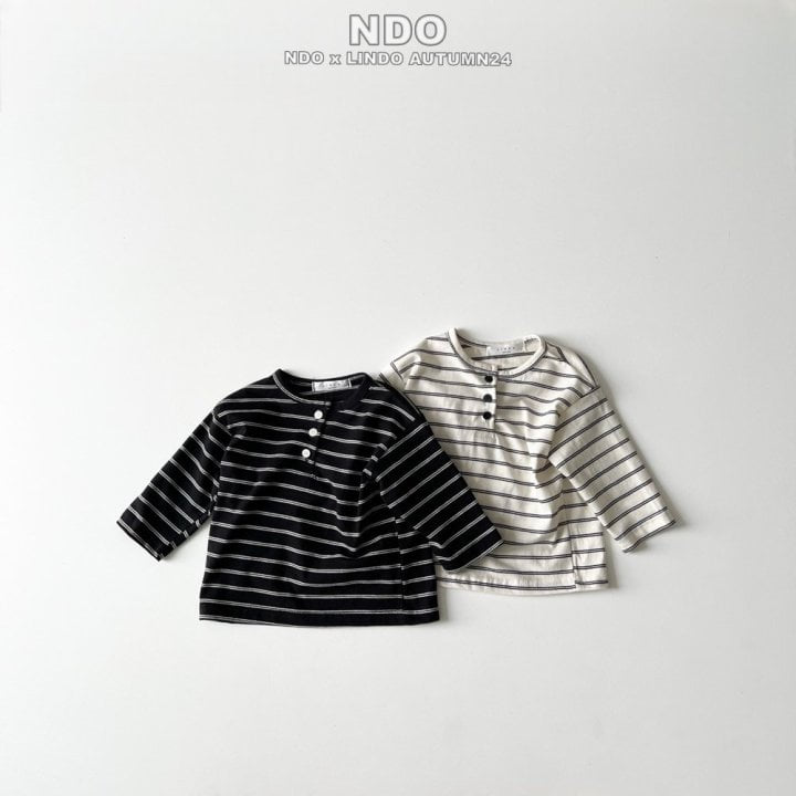 Lindo - Korean Children Fashion - #designkidswear - Miu Stripe Tee - 7