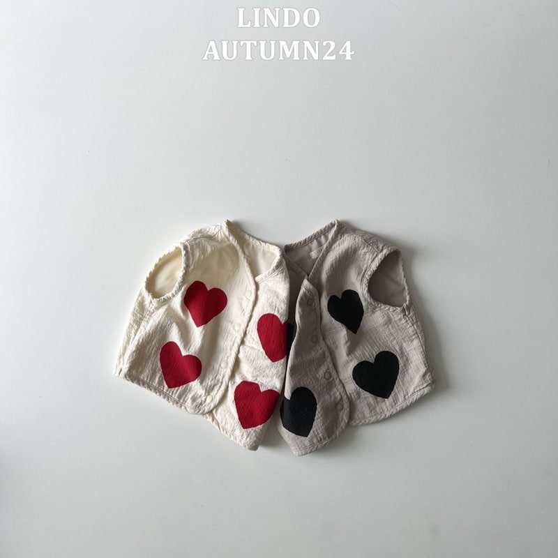 Lindo - Korean Children Fashion - #designkidswear - Tongtong Heart Vest - 3