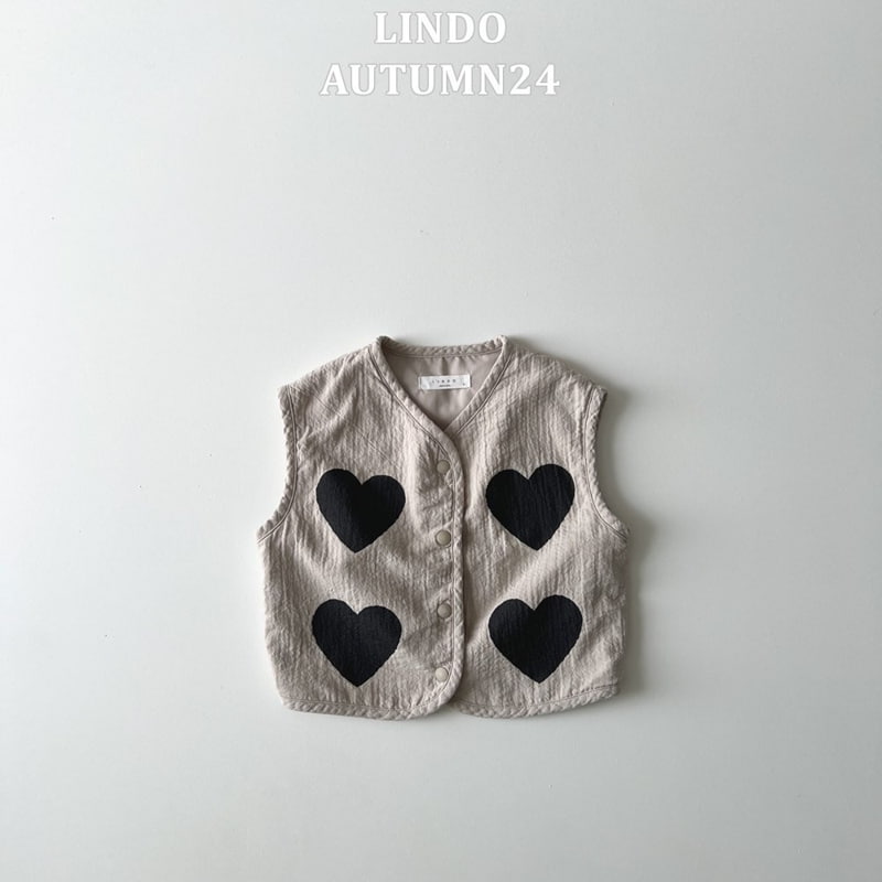 Lindo - Korean Children Fashion - #designkidswear - Tongtong Heart Vest - 4