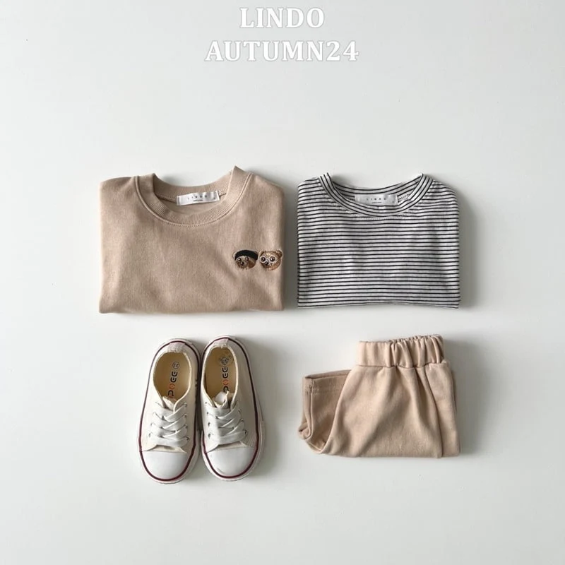 Lindo - Korean Children Fashion - #discoveringself - Bear 3 Pieces Set - 6