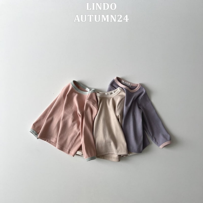 Lindo - Korean Children Fashion - #discoveringself - Soft Piping Tee - 5