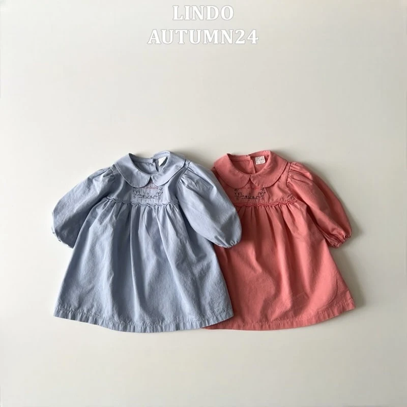 Lindo - Korean Children Fashion - #discoveringself - Avec Embroidery One-piece