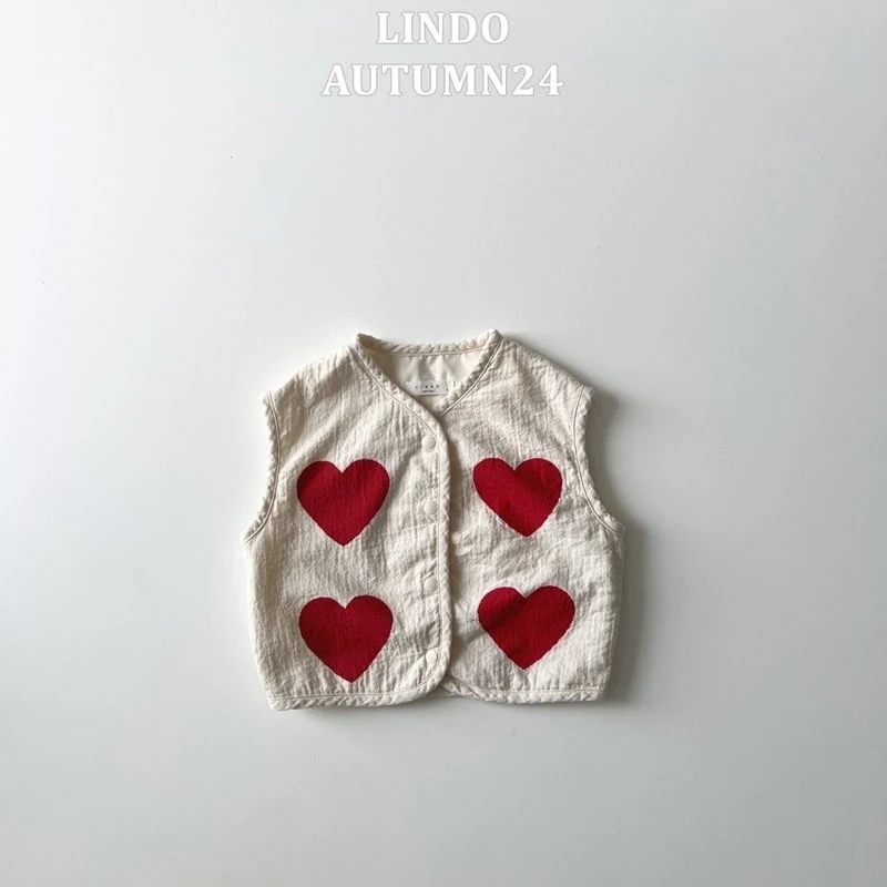 Lindo - Korean Children Fashion - #fashionkids - Tongtong Heart Vest - 5