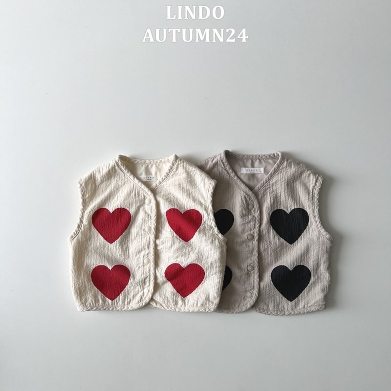 Lindo - Korean Children Fashion - #kidsshorts - Tongtong Heart Vest - 6