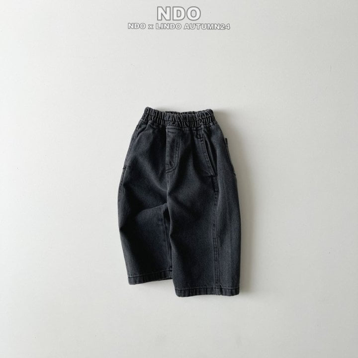 Lindo - Korean Children Fashion - #kidsshorts - Ack Denim Pants - 4