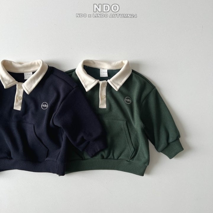 Lindo - Korean Children Fashion - #kidzfashiontrend - Collar Colored Sweatshirts - 3