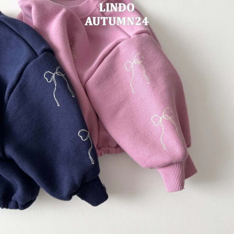 Lindo - Korean Children Fashion - #kidzfashiontrend - Sweet Ribbon Sweatshirts - 6