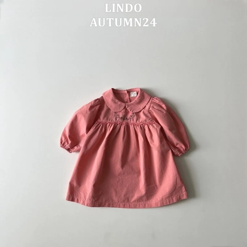 Lindo - Korean Children Fashion - #kidzfashiontrend - Avec Embroidery One-piece - 5