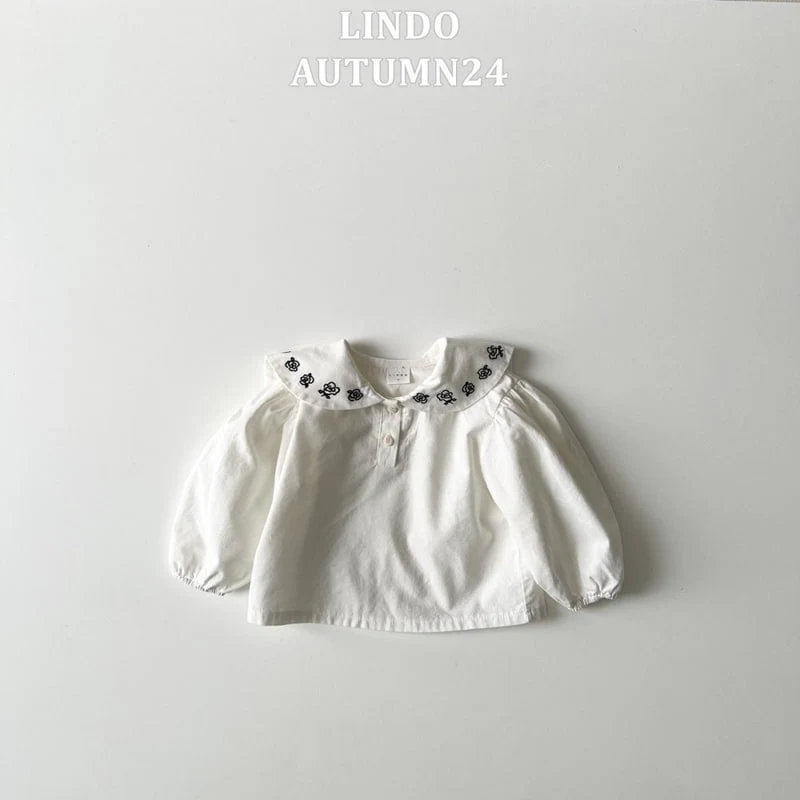 Lindo - Korean Children Fashion - #minifashionista - Rose Collar Blouse