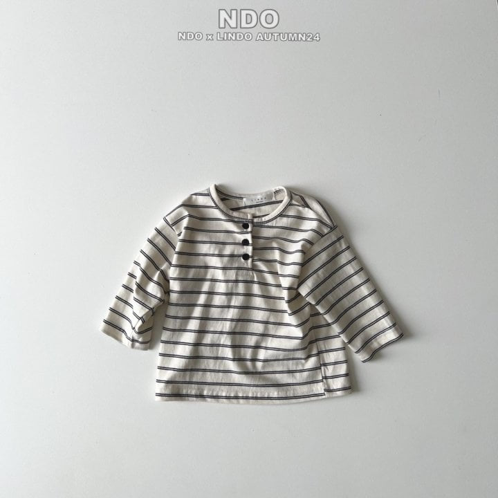 Lindo - Korean Children Fashion - #toddlerclothing - Miu Stripe Tee - 4