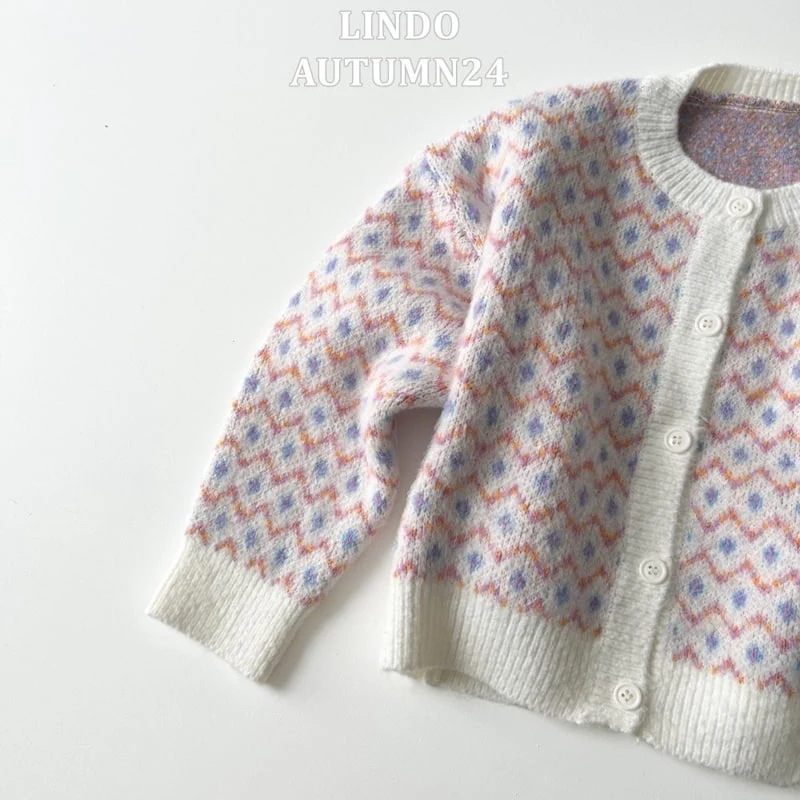 Lindo - Korean Children Fashion - #stylishchildhood - Snow Flower Knit Cardigan - 5