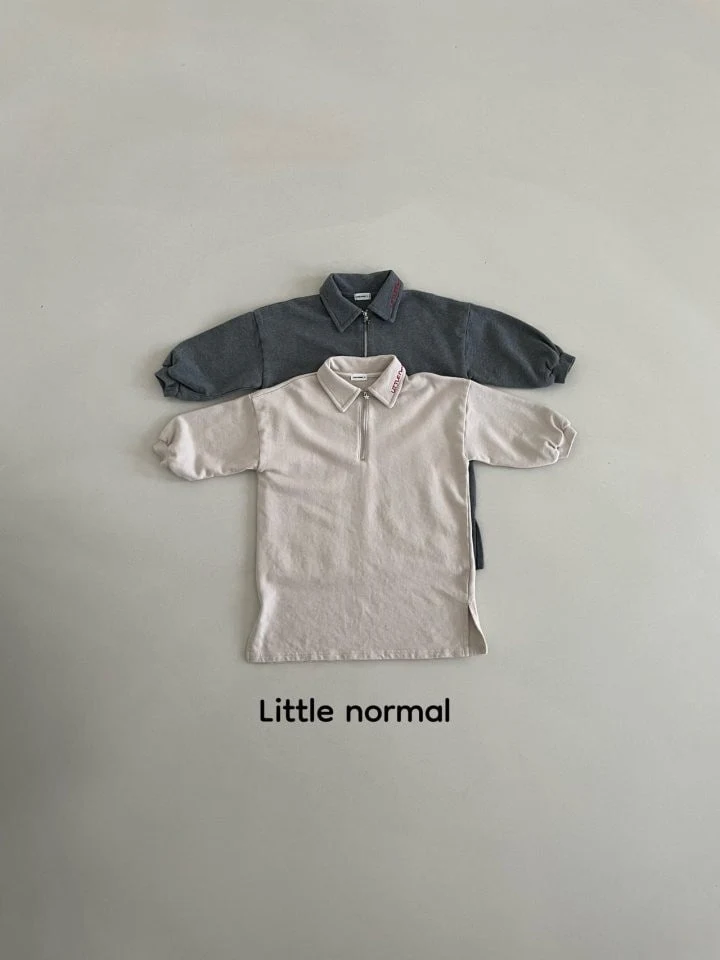 Little Normal - Korean Children Fashion - #childofig - Butter Collar One-piece - 2