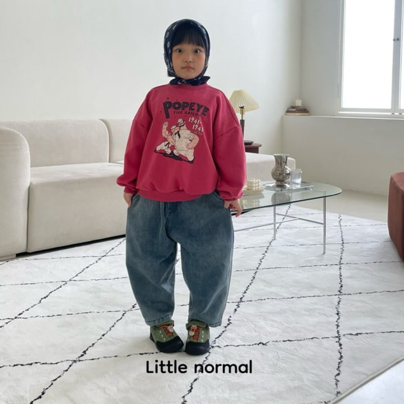 Little Normal - Korean Children Fashion - #kidsshorts - Pumpkin Denim Pants - 11