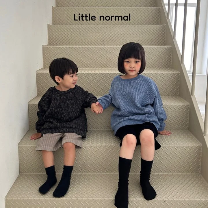 Little Normal - Korean Children Fashion - #kidsshorts - Grand Knit Pullover - 6