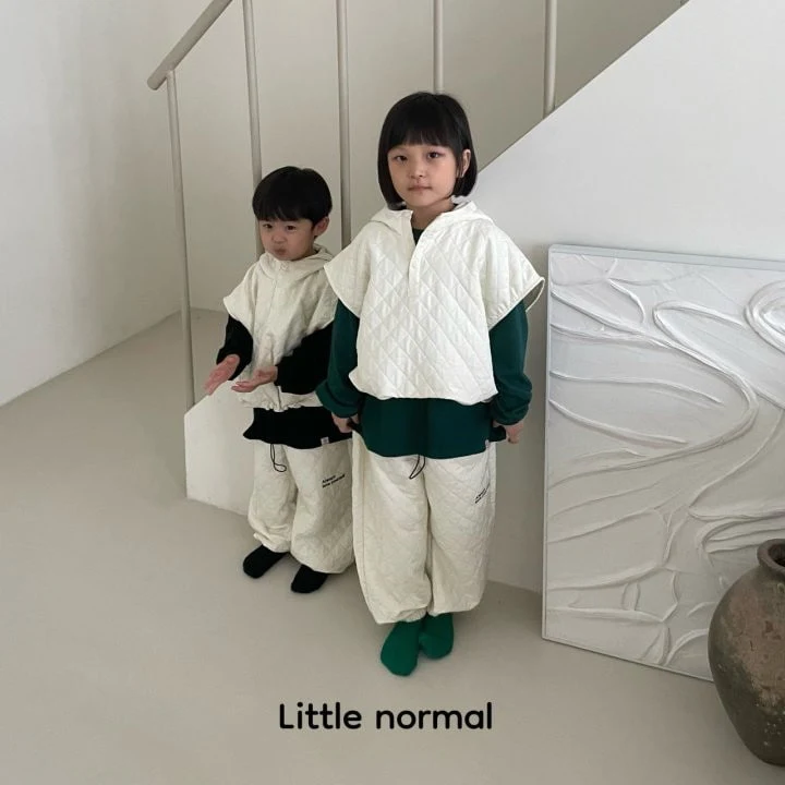 Little Normal - Korean Children Fashion - #kidzfashiontrend - More Hood Vest - 11