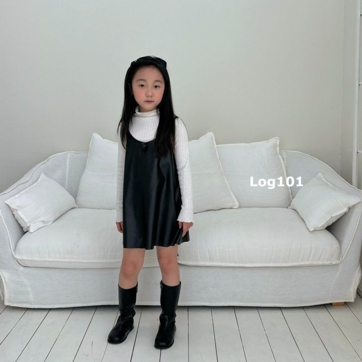 Log101 - Korean Children Fashion - #Kfashion4kids - Rose Leather One-piece - 10