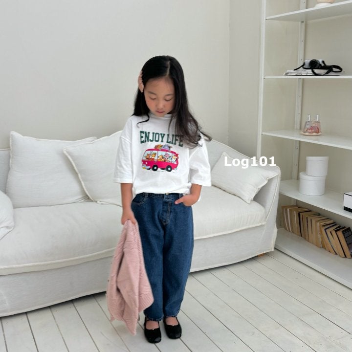 Log101 - Korean Children Fashion - #kidzfashiontrend - Enjoy Tee - 4