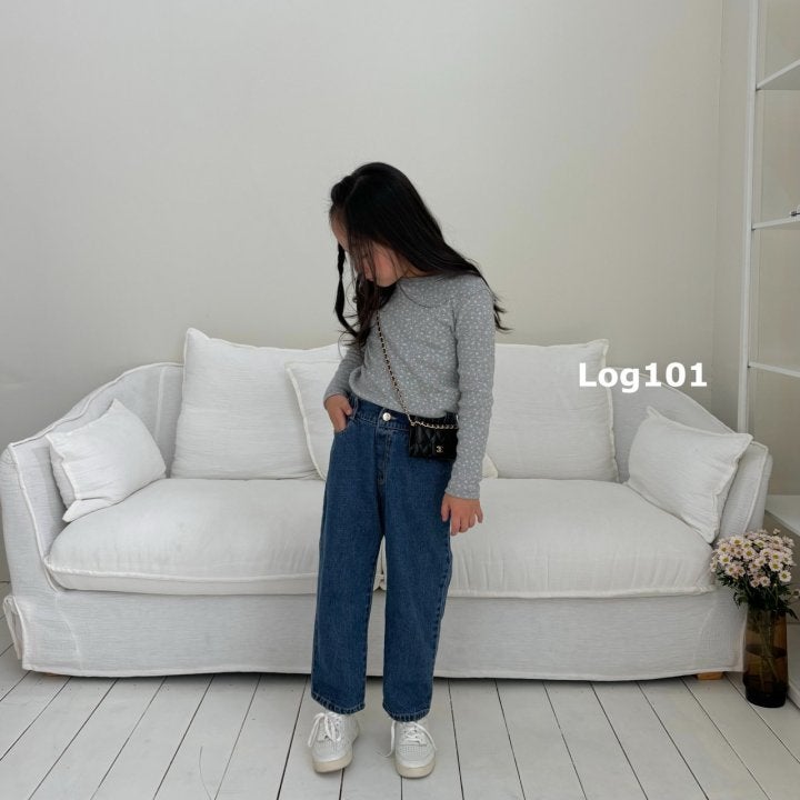 Log101 - Korean Children Fashion - #Kfashion4kids - Acro Denim Pants - 2