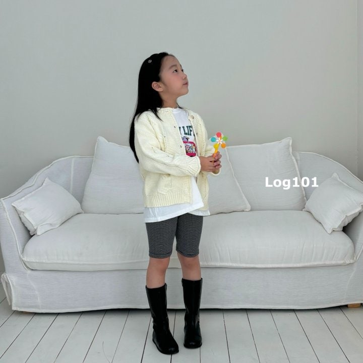 Log101 - Korean Children Fashion - #stylishchildhood - Stripe Short Leggings - 4