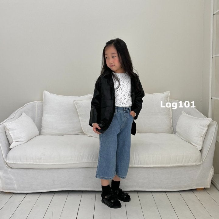 Log101 - Korean Children Fashion - #prettylittlegirls - Shine Leather Jacket - 4