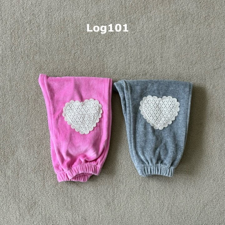 Log101 - Korean Children Fashion - #childofig - Heart Jogger Pants