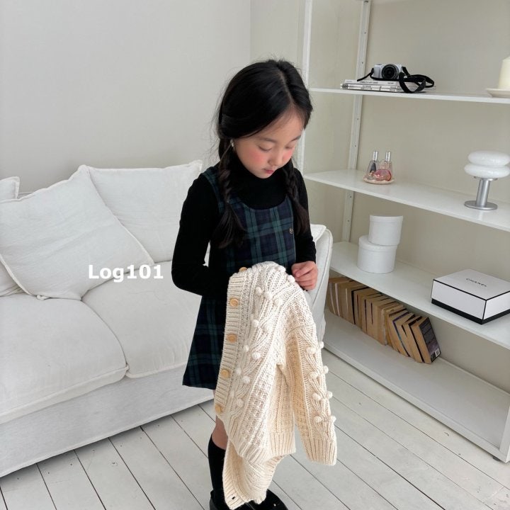 Log101 - Korean Children Fashion - #designkidswear - Pompom Knit Cardigan - 9