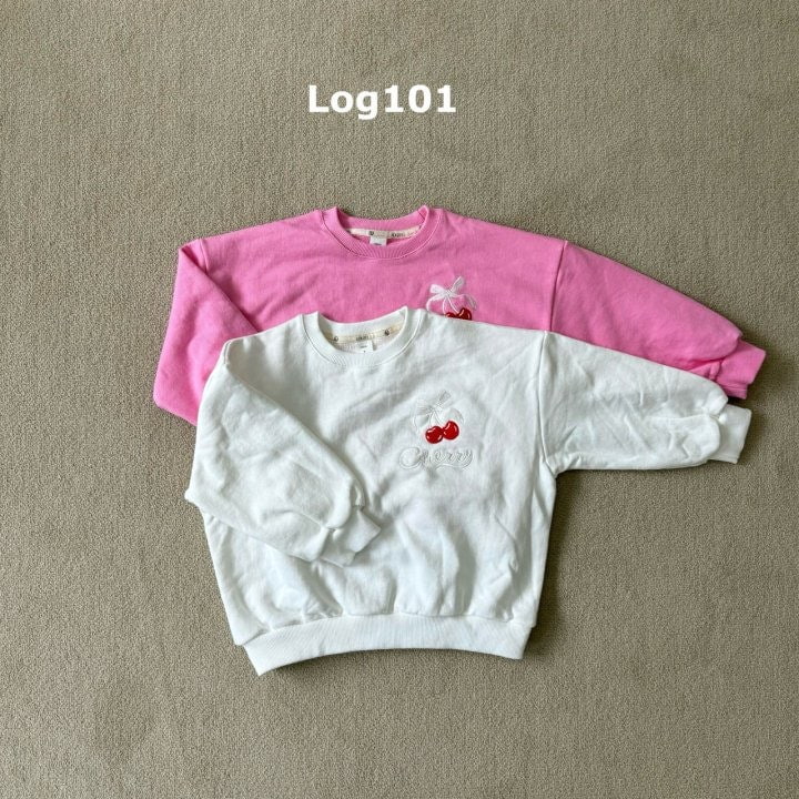 Log101 - Korean Children Fashion - #designkidswear - Cherry Ribbon Sweatshirts