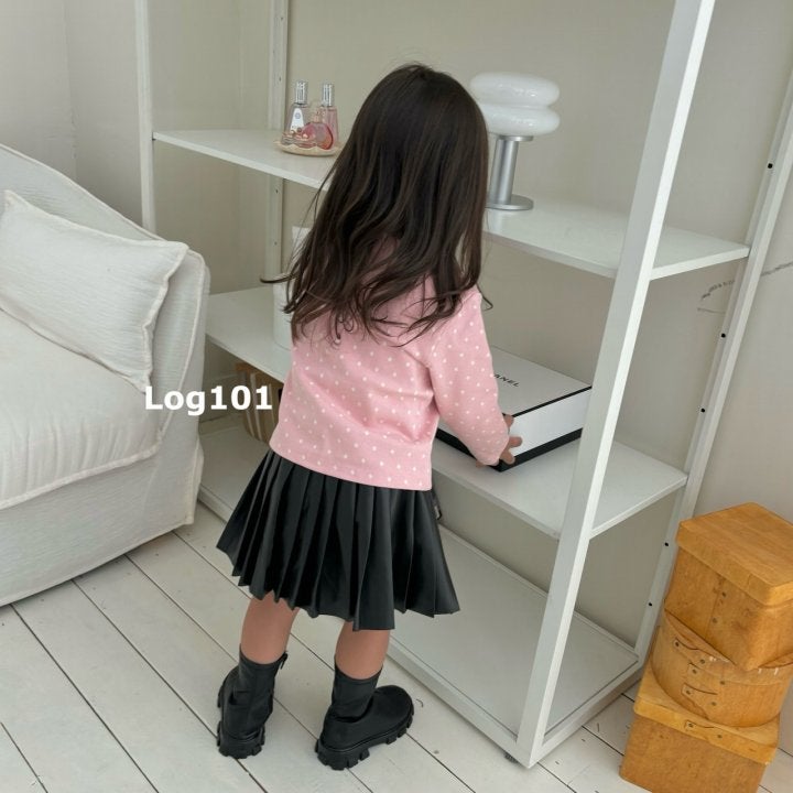 Log101 - Korean Children Fashion - #discoveringself - Madeline Leather Skirt - 10