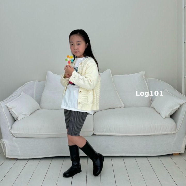 Log101 - Korean Children Fashion - #discoveringself - Stripe Short Leggings - 7