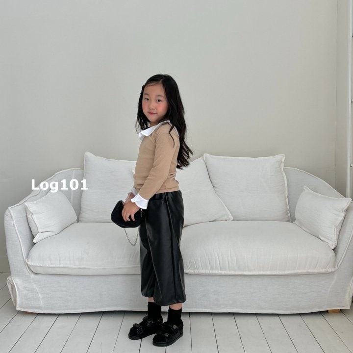 Log101 - Korean Children Fashion - #discoveringself - Burmuda Leather Pants - 5