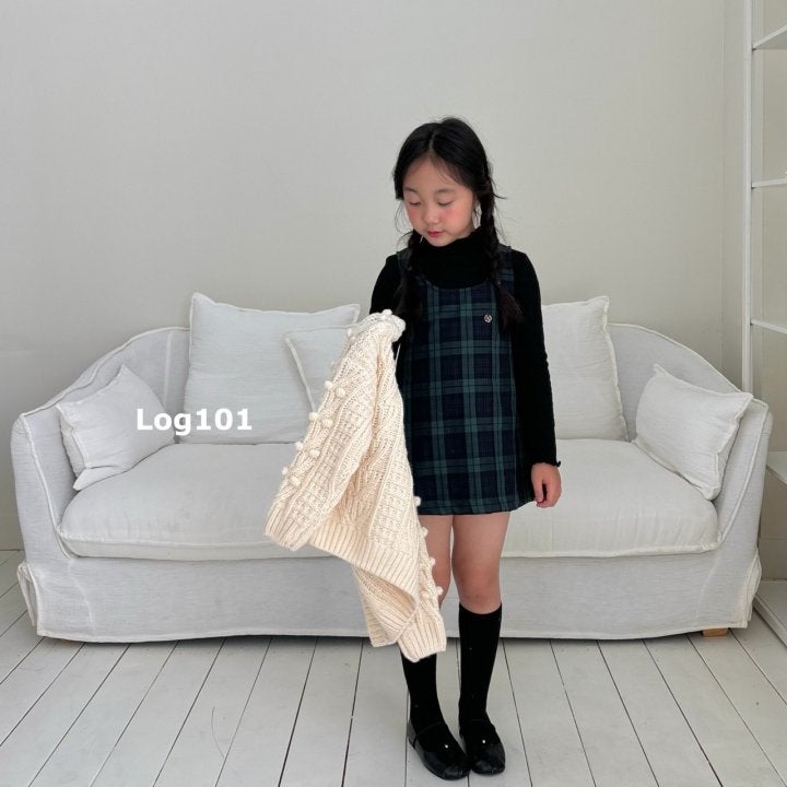 Log101 - Korean Children Fashion - #discoveringself - Pompom Knit Cardigan - 10