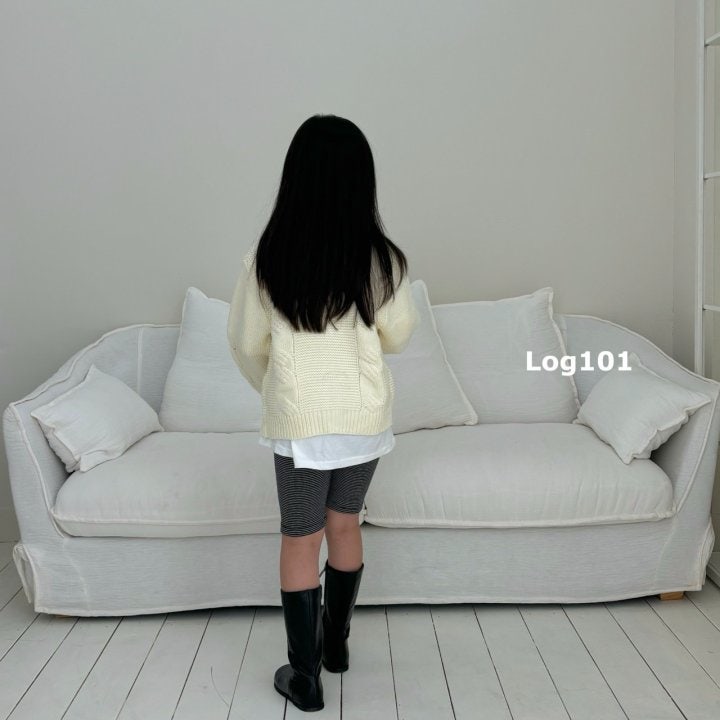 Log101 - Korean Children Fashion - #fashionkids - Stripe Short Leggings - 8