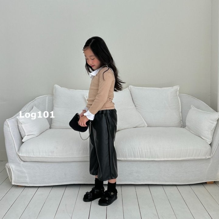 Log101 - Korean Children Fashion - #fashionkids - Burmuda Leather Pants - 6