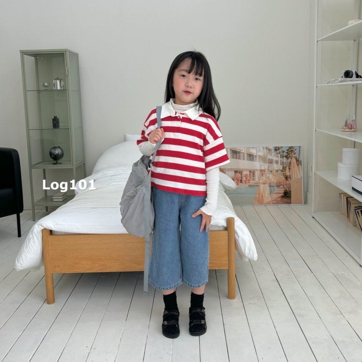 Log101 - Korean Children Fashion - #fashionkids - Popo Waffle Tee - 5