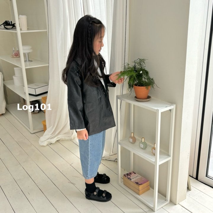 Log101 - Korean Children Fashion - #fashionkids - Shine Leather Jacket - 9