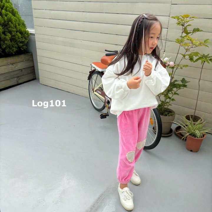 Log101 - Korean Children Fashion - #fashionkids - Heart Jogger Pants - 5