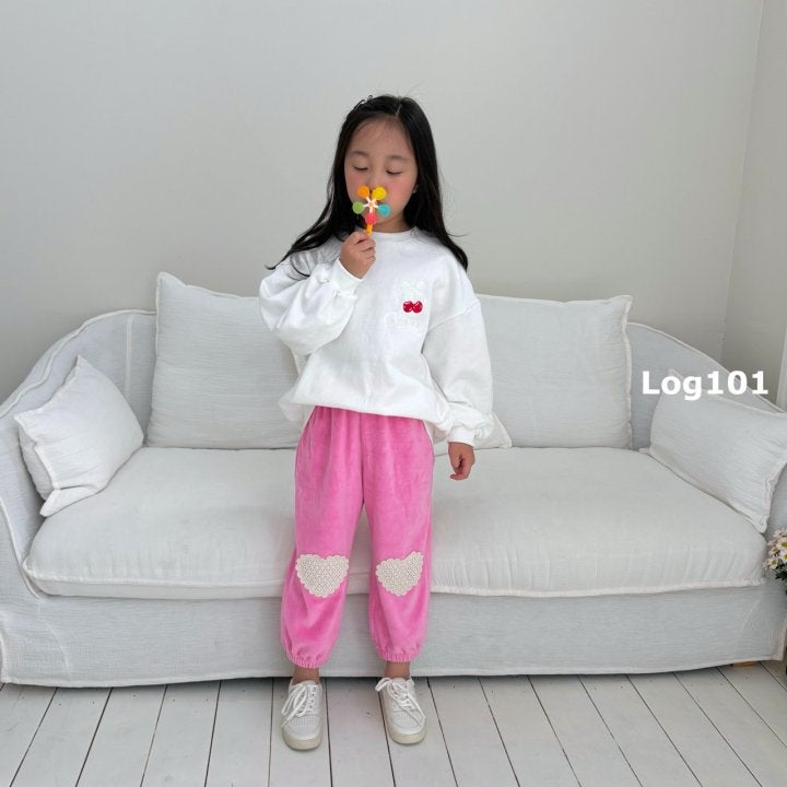 Log101 - Korean Children Fashion - #kidsshorts - Heart Jogger Pants - 6